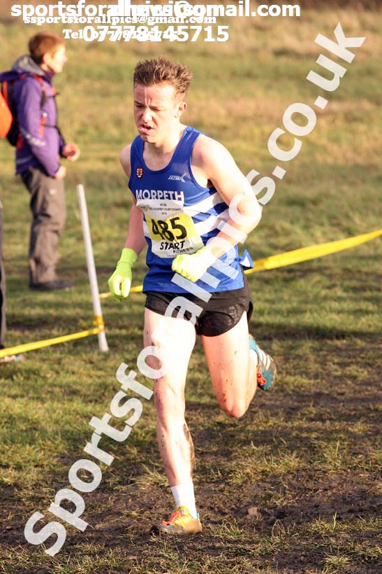 Mens under-17s North Eastern Cross Country, 2018 Northern Cross Country Champs., Wrekenton, Gateshead. Photo:  David T. Hewitson/Sports for All Pics